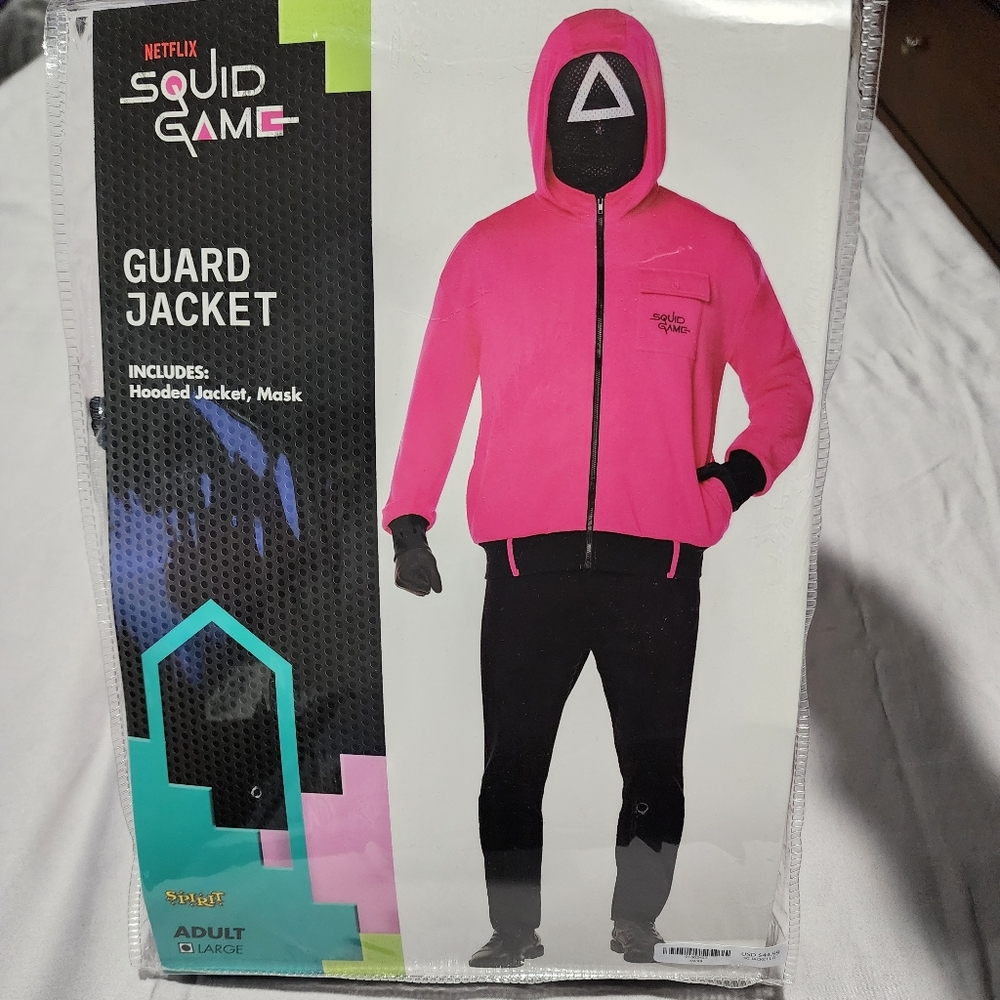 Halloween Squid Game Pink Guard Jacket